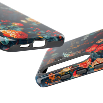 Floral Phone Case, Tough Cases for Protection, Vibrant Floral Design, Chic Gift for Her, Stylish Accessories