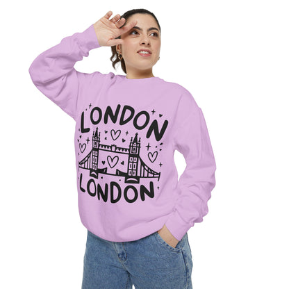Unisex Garment-Dyed Sweatshirt - Relaxing London