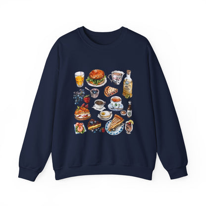 Unisex Heavy Blend™ Crewneck Sweatshirt Trendy - Vintage England Icons