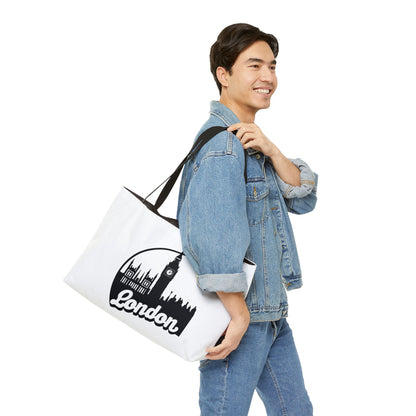 London City Weekender Tote Bag, Travel Bag, Beach Tote, Vacation Bag, Shopping Tote, Gift for Travelers, UK Souvenir Bag