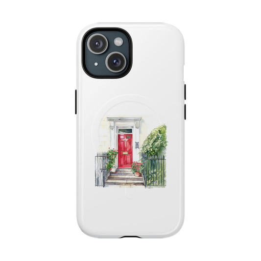 Charming Red Door Tough Magnetic Case - Custom Phone Cover, Gift for Home Lovers, Holiday Presents, Unique Decor