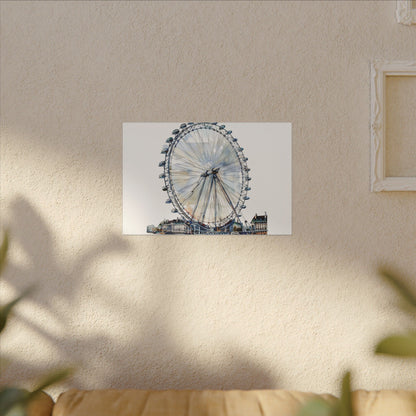 London Eye Canvas Print, Wall Art Decor, Travel Gift, Home Decoration, Unique Art Piece