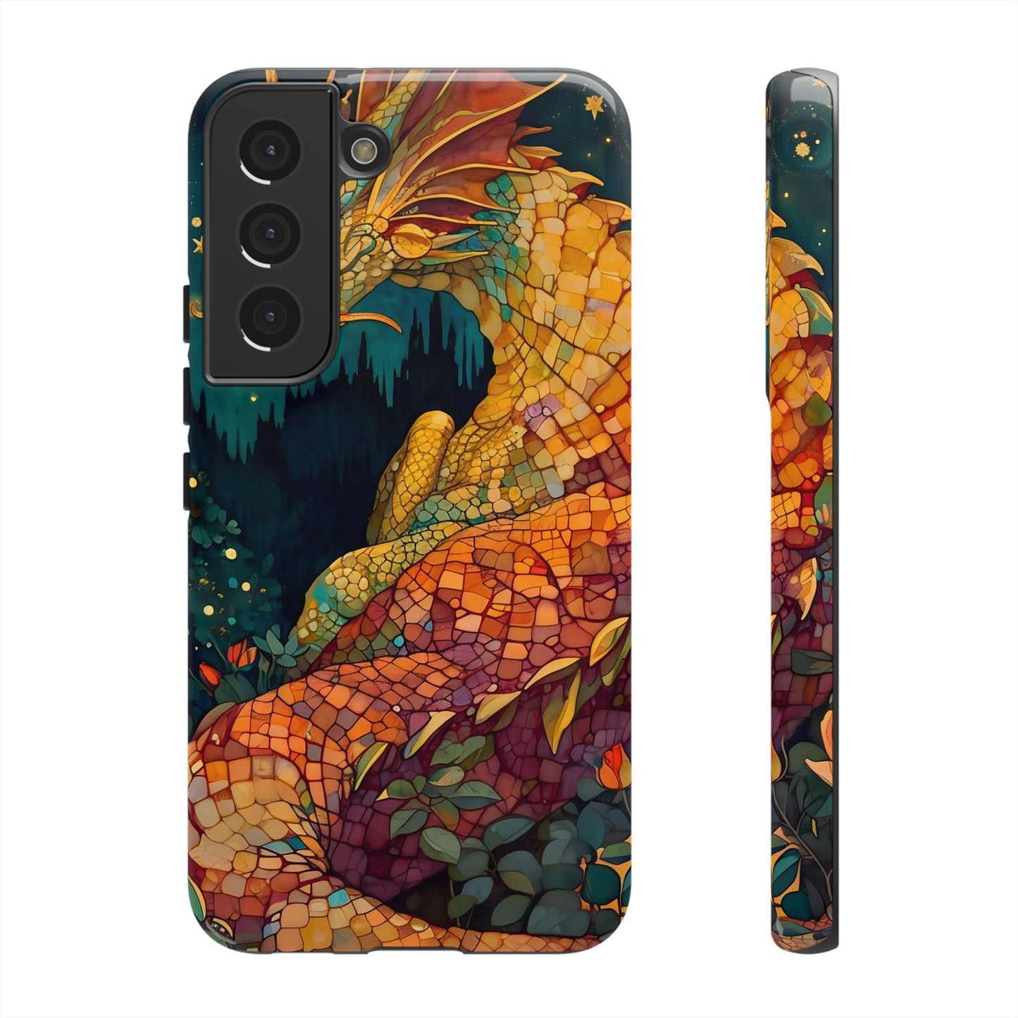 Dragon Art Phone Case, Tough Phone Cover, Fantasy Gift, Unique Mobile Accessory, Dragon Lover Gift, Stylish Protection