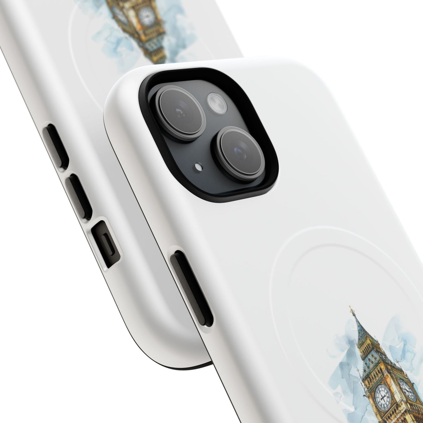 Stylish Tough Magnetic Phone Case, Protective Cell Phone Cover, London Big Ben Design, Gift for Travelers, Trendy Tech Accessories
