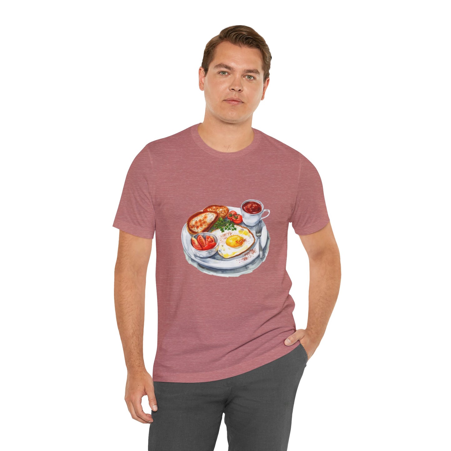 Unisex Jersey Short Sleeve Tee - Elegant and Opulent Morning Breakfast