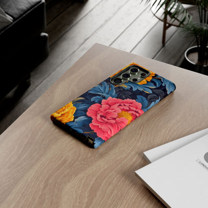 Floral Phone Case, Tough Cases, Stylish Mobile Cover, Gifts for Her, Phone Accessories, Unique Flower Design