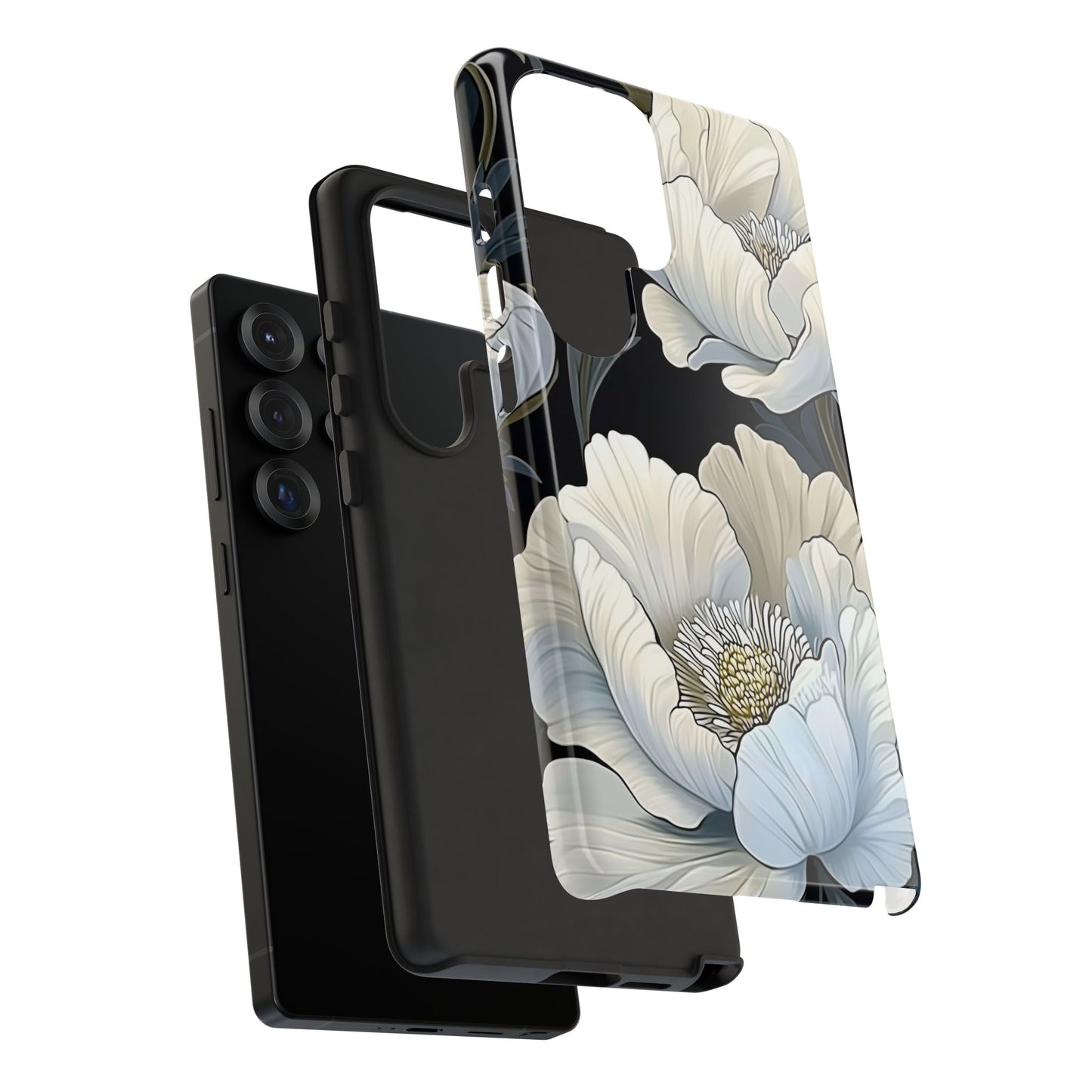Floral Phone Case, Tough Cases for Women, Stylish Phone Cover, Floral Design Phone Protector, Nature Inspired Tech Accessories