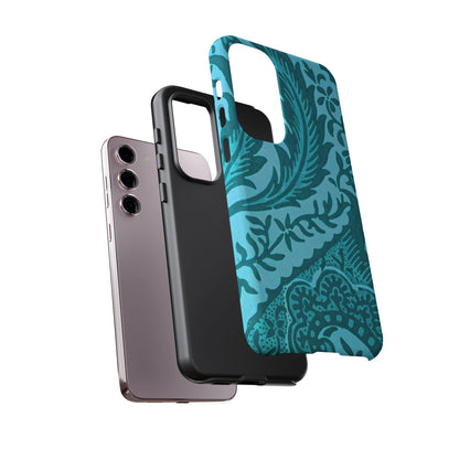 Protective Phone Case with Elegant Teal Design, Tough Cases, Floral Phone Cover, Stylish Smartphone Protection, Gifts for Her, Trendy [...]