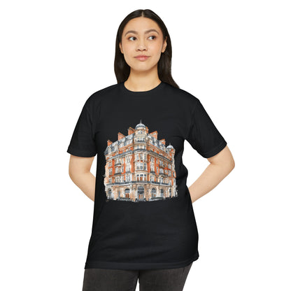 Unisex CVC Jersey T-shirt - Classic British Architecture - Elegant Historic Building