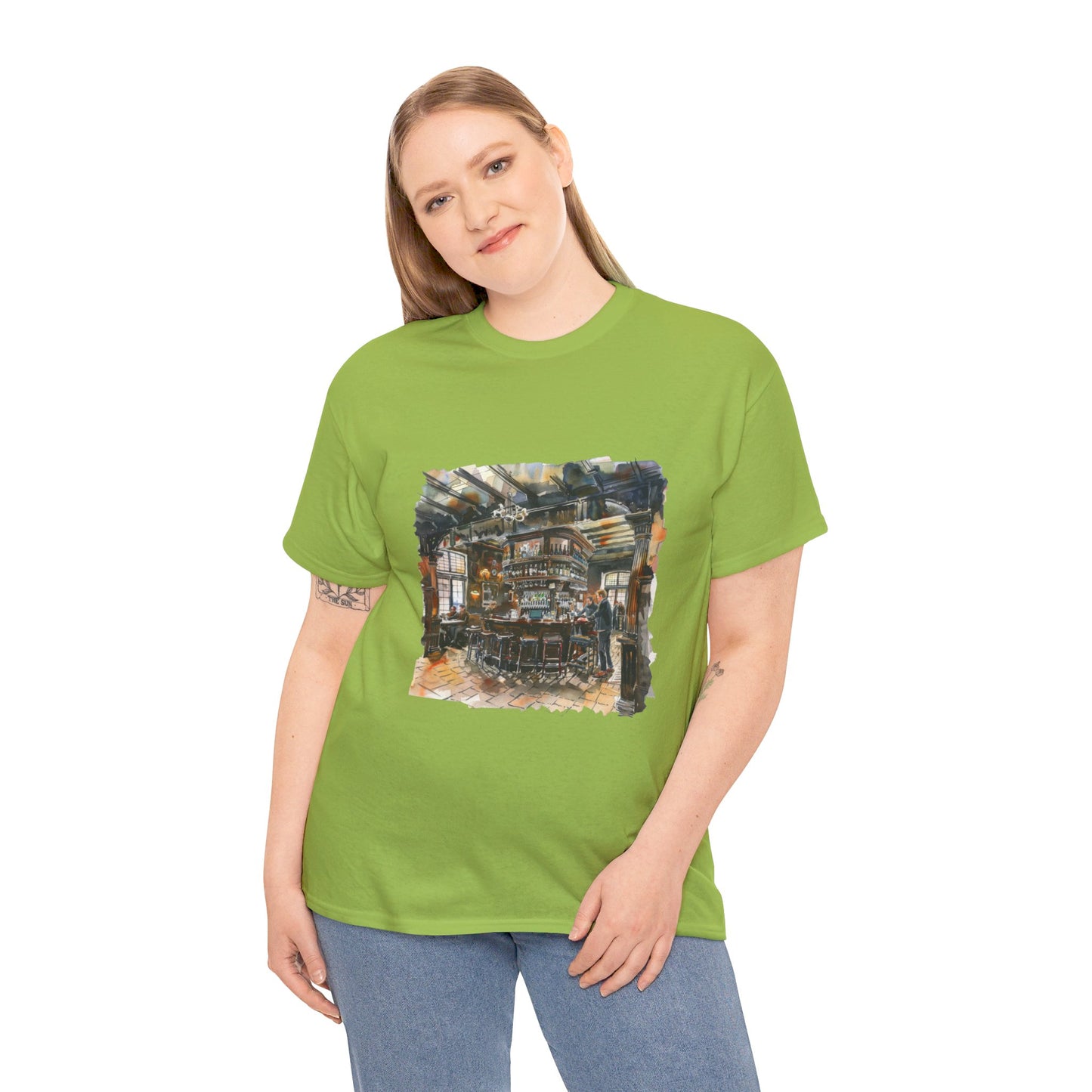 The Heart of British Culture and Iconic Landmarks Aesthetic Unisex Heavy Cotton T-Shirt