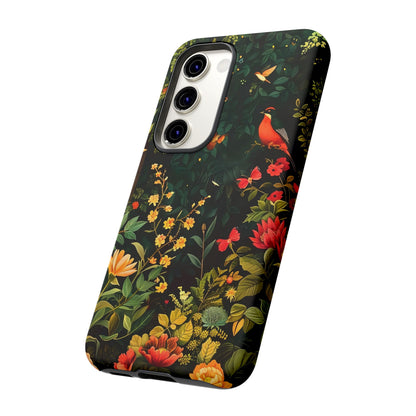 Floral Tough Phone Case, Nature-Inspired Design, Ideal for Garden Lovers, Gift for Birthdays, Christmas, Eco-Friendly Accessory