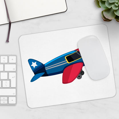 Aviator Airplane Mouse Pad, Kids Room Decor, Office Accessory, Gift for Aviation Lovers, Aviation Decor, Pilot Gift
