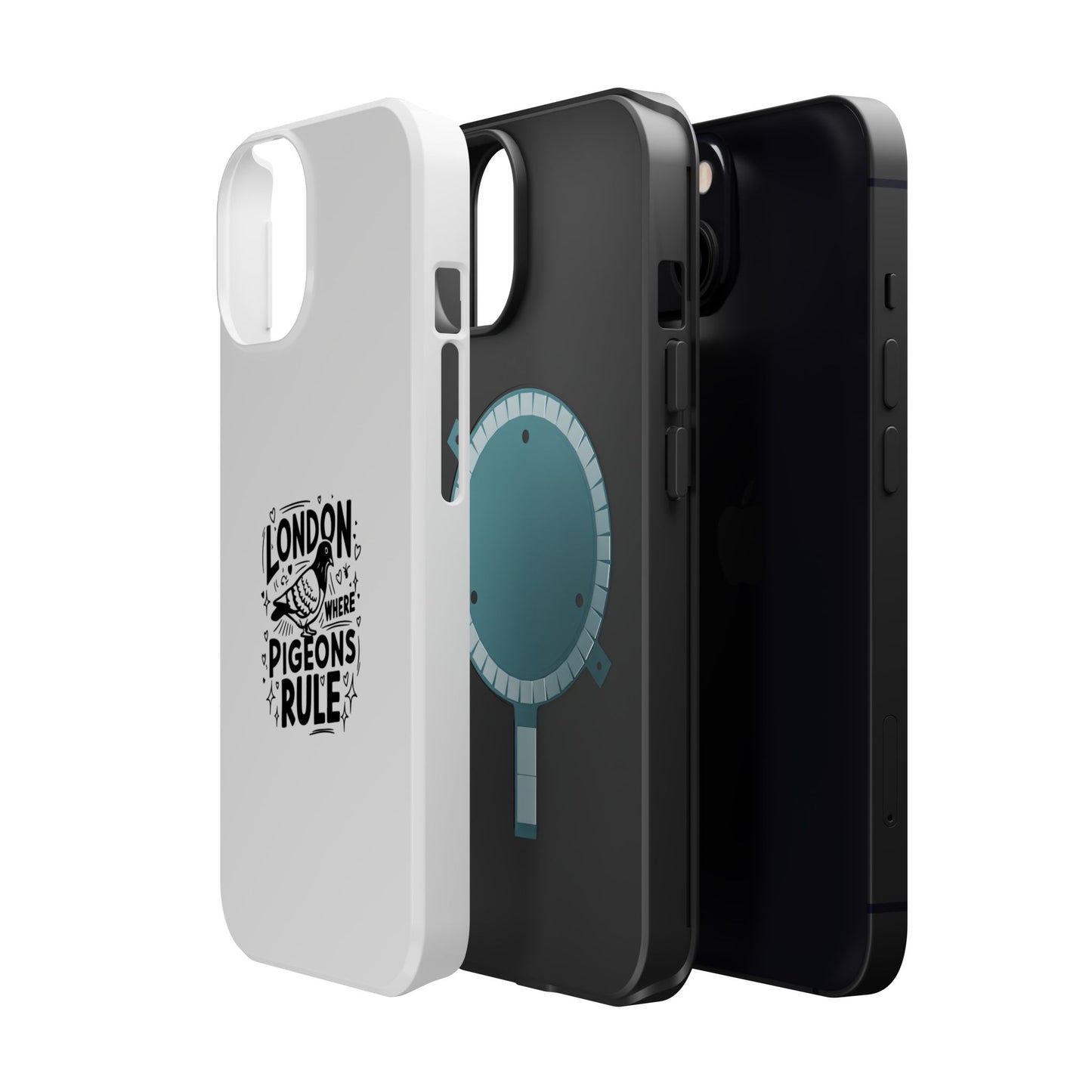 London Pigeons Rule Magnetic Tough Cases - Stylish Phone Protection for City Lovers