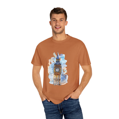 Unisex Garment-Dyed T-shirt - Iconic Big Ben Clock Tower