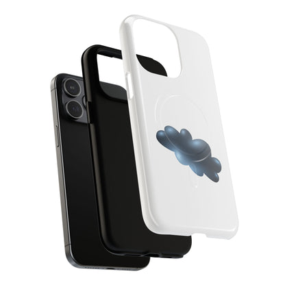 Stylish Magnetic Phone Case, Tough Protective Case, Cloud Design Phone Cover, Unique Gift for Tech Lovers, Trendy Mobile Accessories