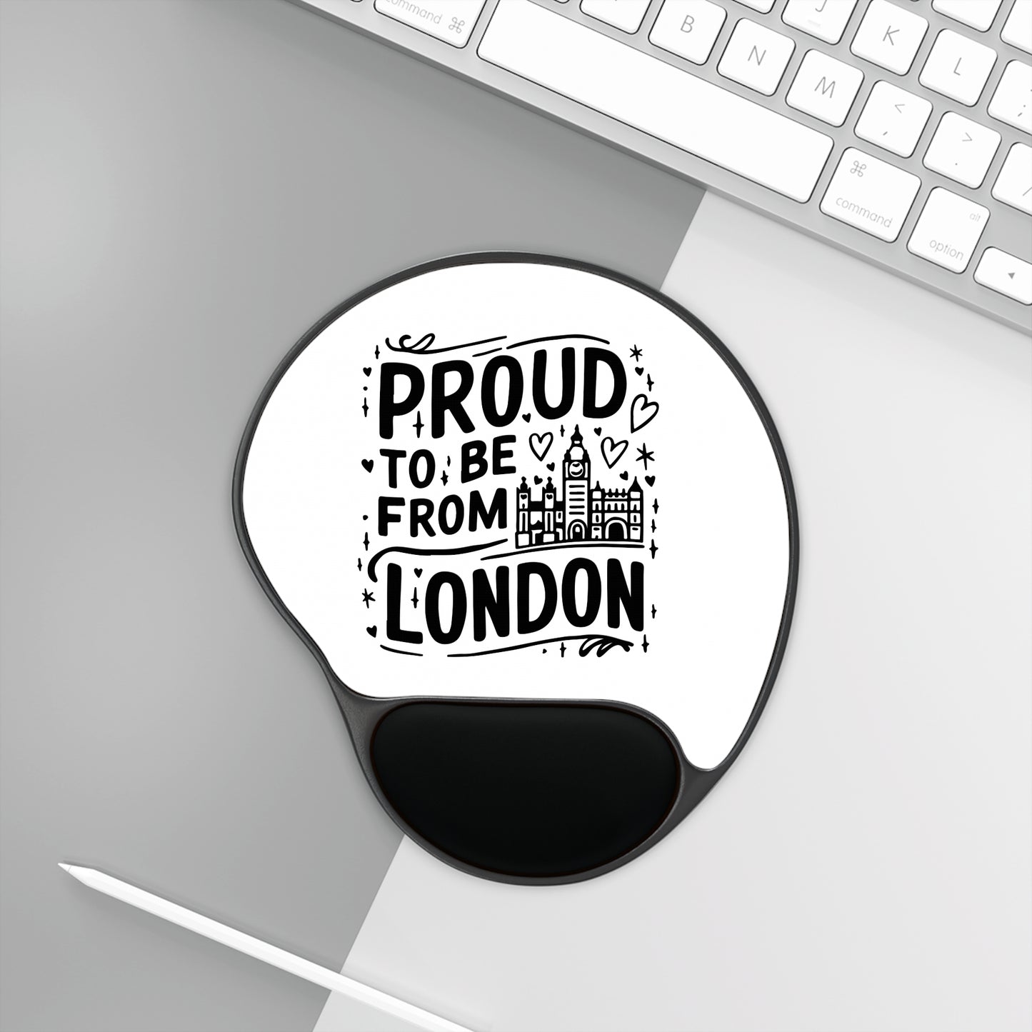 London Pride Mouse Pad with Wrist Rest, Ergonomic Gaming Mouse Pad, Office Desk Accessories, Ideal Gift for London Lovers, Unique Work [...]