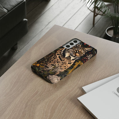 Wildlife Phone Case with Lynx Design, Tough Cases, Animal Lovers Gift, Nature Inspired Accessories, Unique Tech Protection