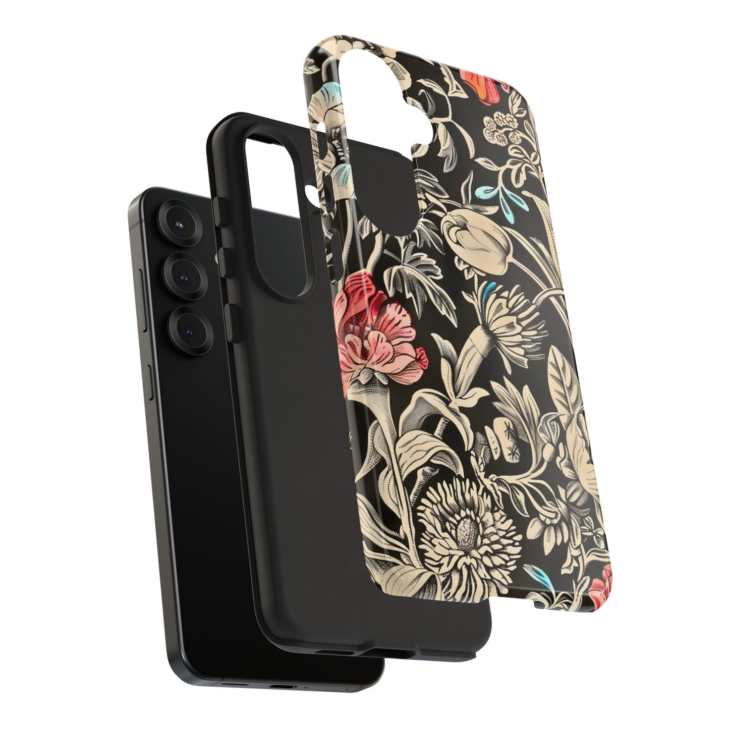 Floral Phone Case, Tough Cases, Flower Design, Gift for Her, Spring Accessory, Unique Phone Cover, Eco-Friendly