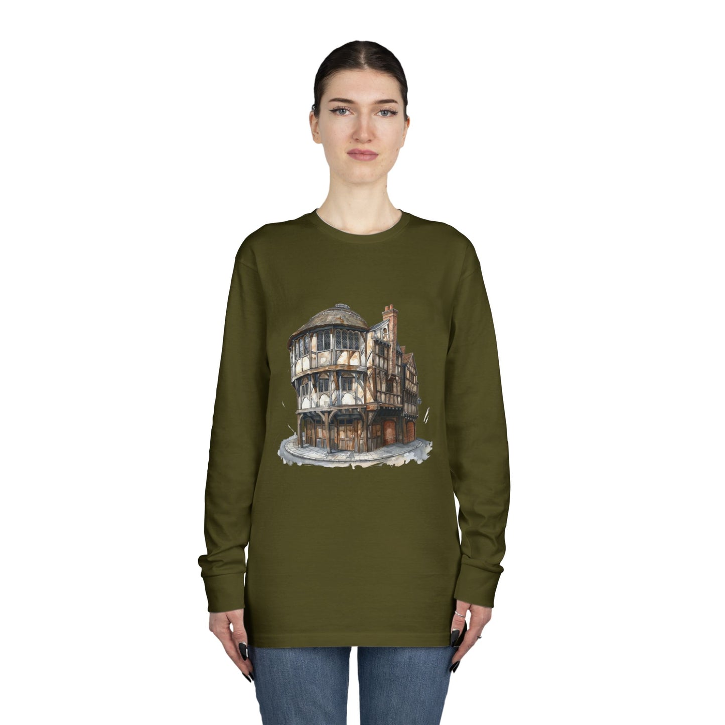 Long Sleeve Crewneck Tee - Classy British Pub