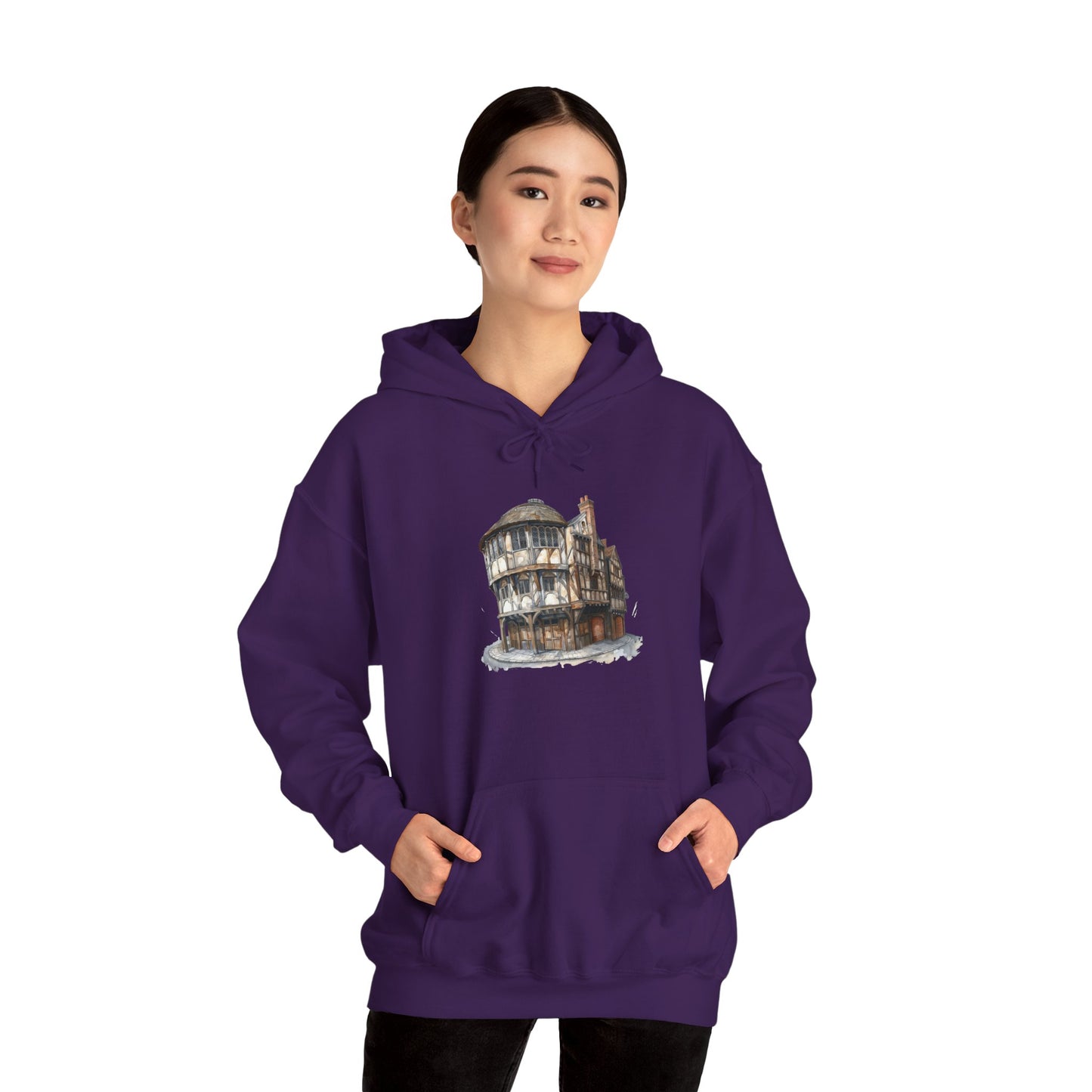 Unisex Heavy Blend™ Hooded Sweatshirt - Where Friends Gather - The Cozy British Pub