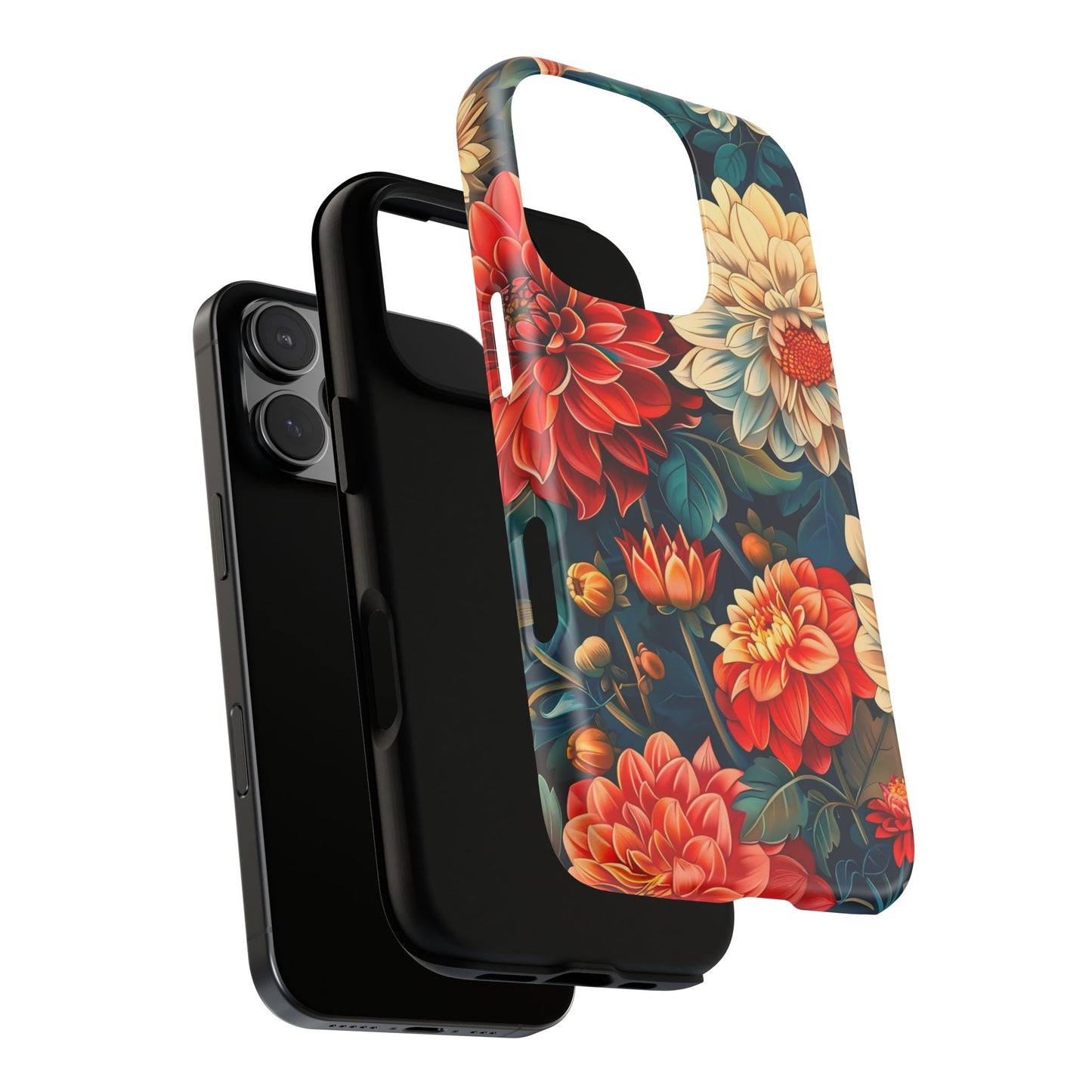 Floral Phone Case - Vibrant Tough Cases, Stylish Floral Cell Phone Cover, Gift for Her, Trendy Phone Accessory, Flower Design