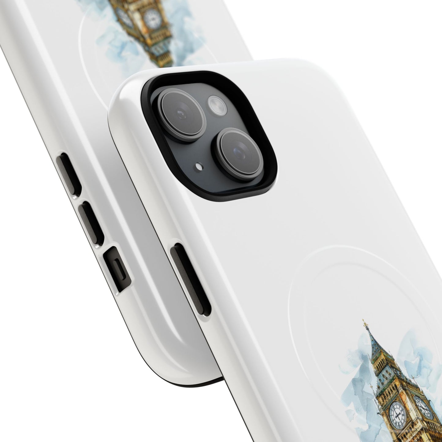 Stylish Tough Magnetic Phone Case, Protective Cell Phone Cover, London Big Ben Design, Gift for Travelers, Trendy Tech Accessories