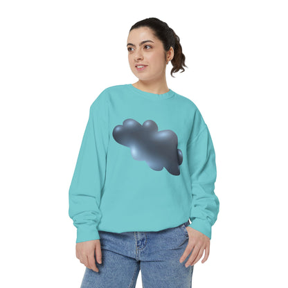 Unisex Garment-Dyed Sweatshirt - Serene Cloudscape - Dreamy Cloud Design