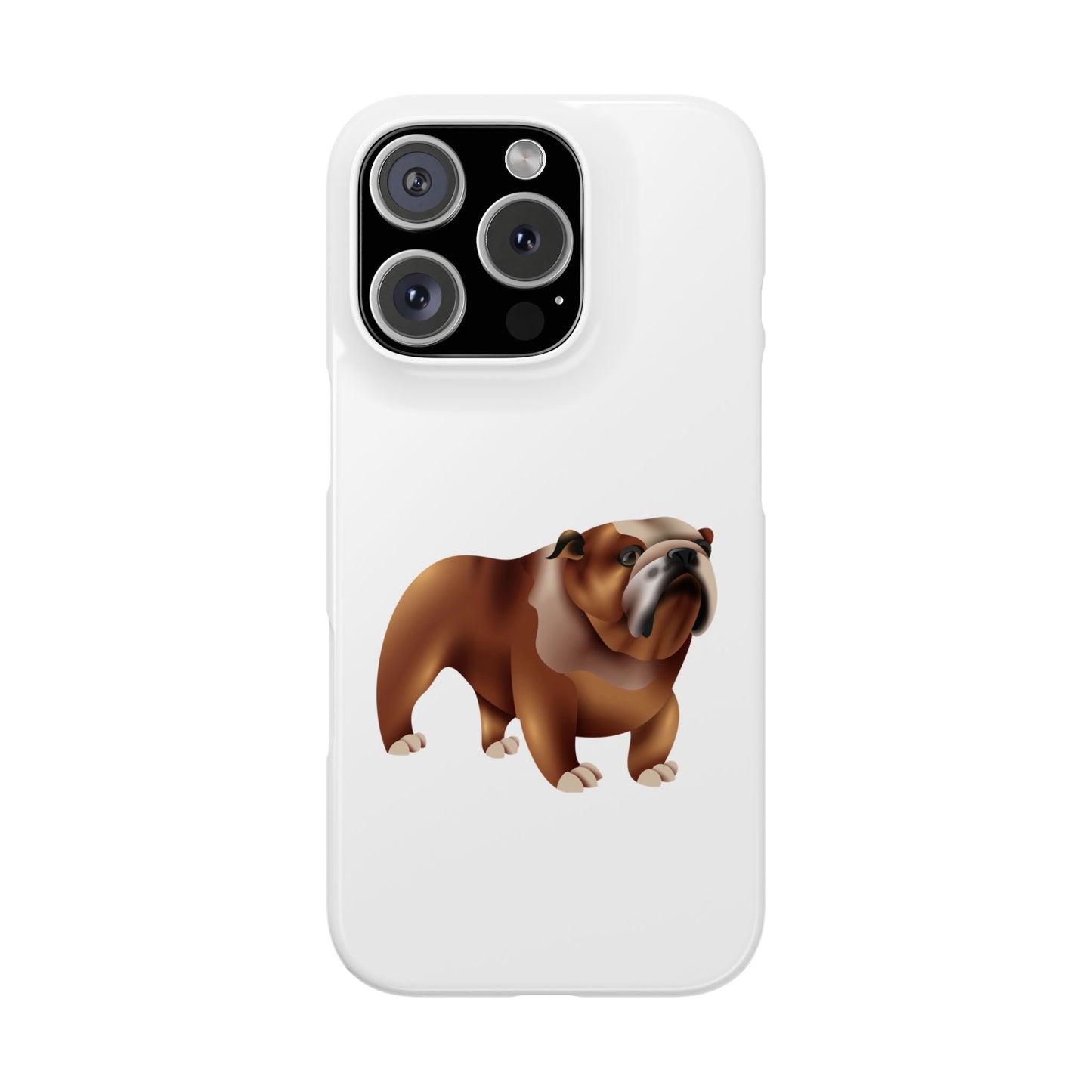 Bulldog Slim Phone Cases, Dog Lover Gift, Cute Phone Cover, Pet Theme Case, Birthday Gift for Dog Owners