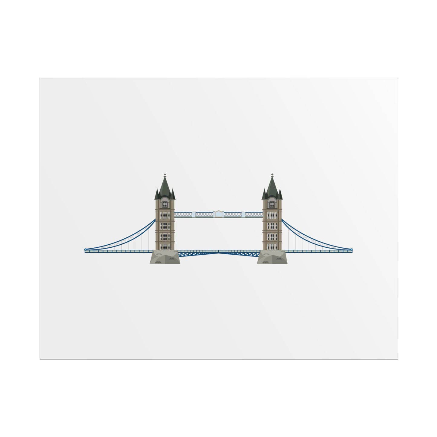 Tower Bridge Rolled Poster, London City Decor, Wall Art, Gift for Travelers, Home Aesthetic, UK Wall Art
