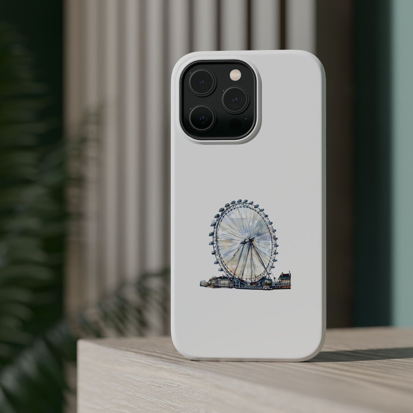 Stylish Magnetic Phone Cases with London Eye Design, Custom Phone Covers, Unique Gift for Travelers, Chic Electronic Accessories