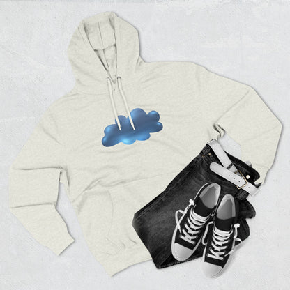 Three-Panel Fleece Hoodie - Serene Cloudscape