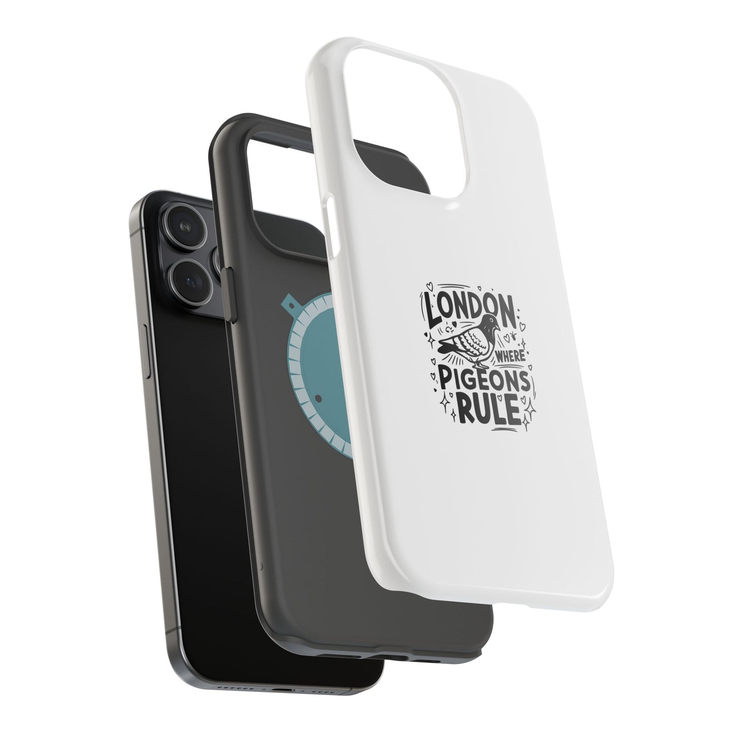 London Pigeons Rule Magnetic Tough Cases - Stylish Phone Protection for City Lovers