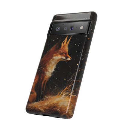Phone Case with Artistic Fox Design, Cozy Gift for Nature Lovers, Cute Animal Case for Holiday, Unique Decorative Cover