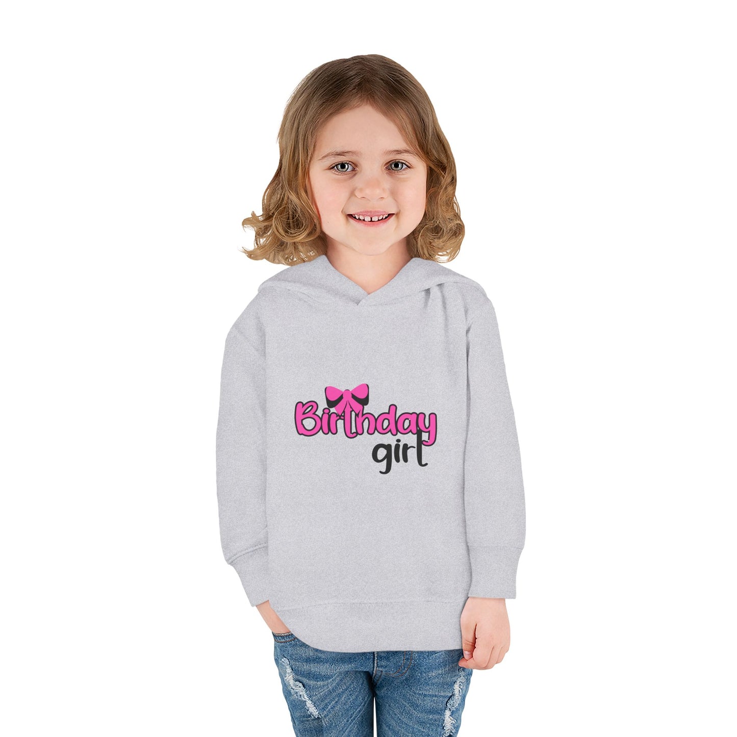 Birthday Girl Toddler Hoodie - Cute Pullover Fleece for Celebrations
