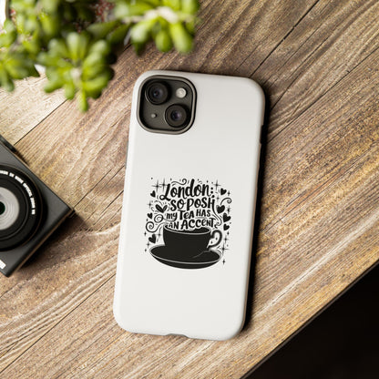 Posh Tea iPhone Case - London Accent Design