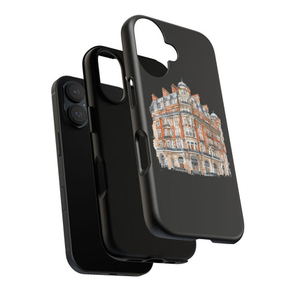 Cityscape Phone Case, Tough Phone Cover, Urban Art Case, Vintage Architecture Design, Gift for Travelers, Stylish Phone Accessory