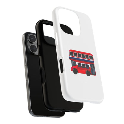 London Bus Phone Case, Tough Magnetic Phone Cover, Unique Gift, Secure Protection, Fun Design, Travel Lover Accessory