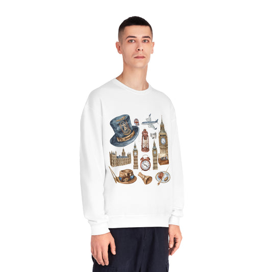 Unisex NuBlend® Crewneck Sweatshirt - Vintage London Icons