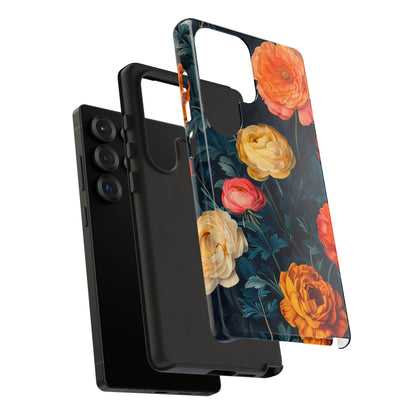 Floral Phone Case - Tough Cases, Stylish Protection, Gift for Flower Lovers, Customizable Cover, Floral Design Mobile Accessory