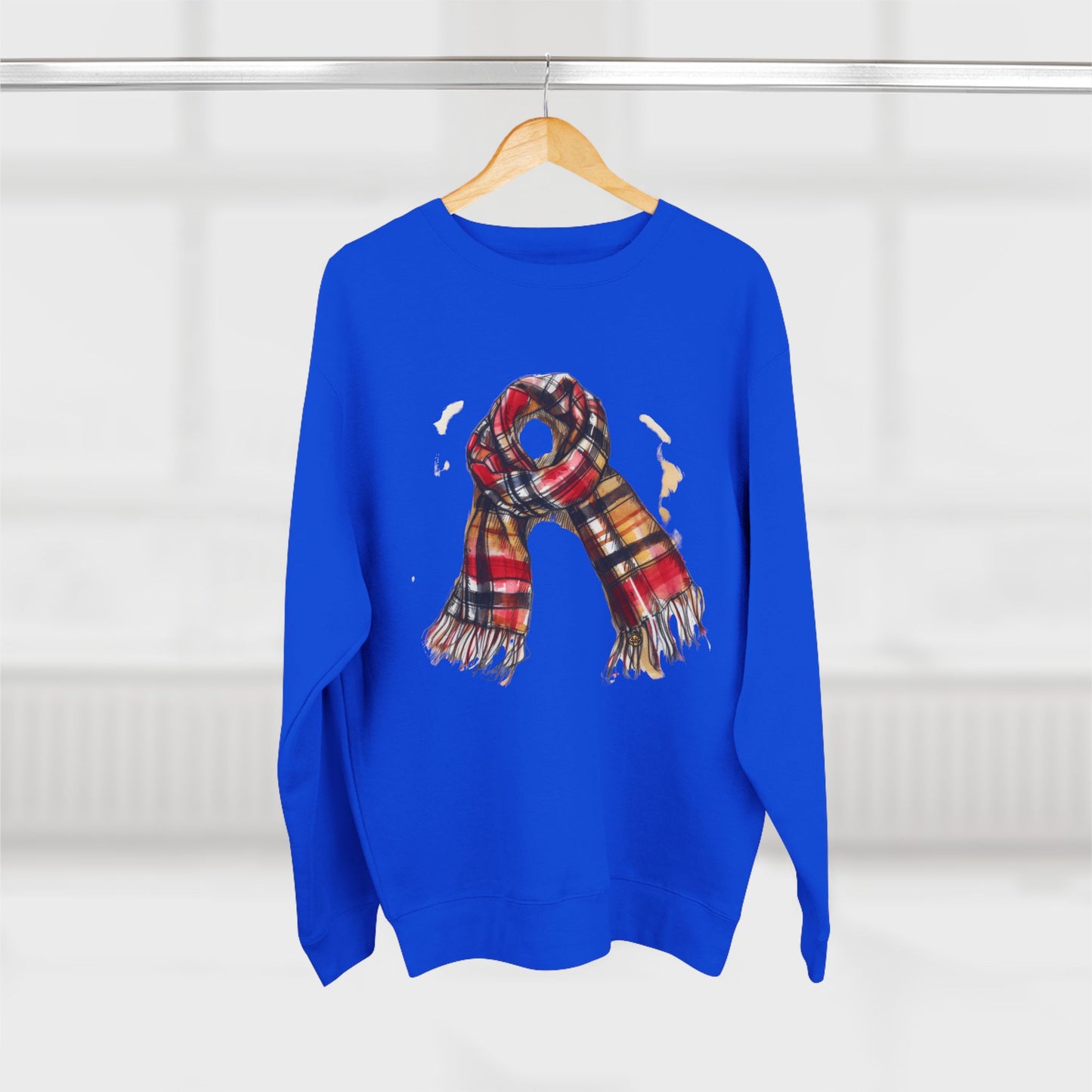 Unisex Crewneck Sweatshirt - Classic British Plaid Scarf