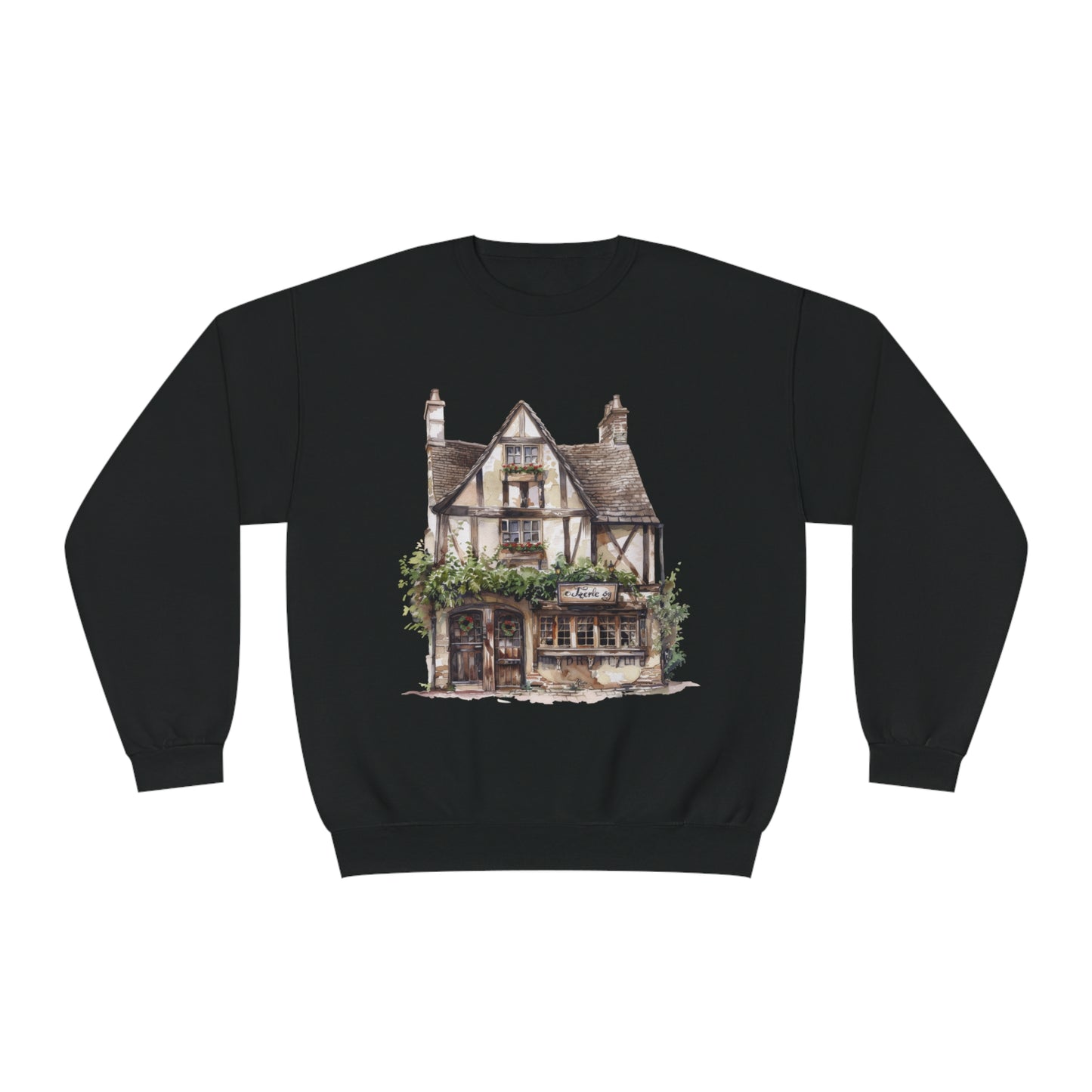 Unisex NuBlend® Crewneck Sweatshirt - British Historic House Classic Architectural Elegance