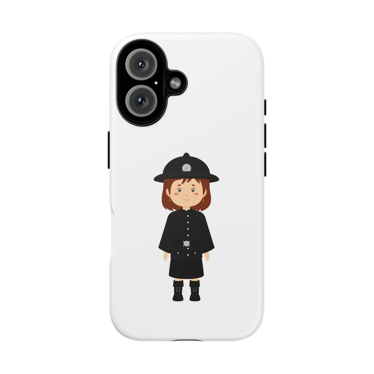 Cute Police Officer Phone Case, Tough Protective Cover, Gifts for Police Lovers, Customizable Phone Case, Unique Design