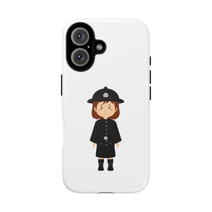 Cute Police Officer Phone Case, Tough Protective Cover, Gifts for Police Lovers, Customizable Phone Case, Unique Design
