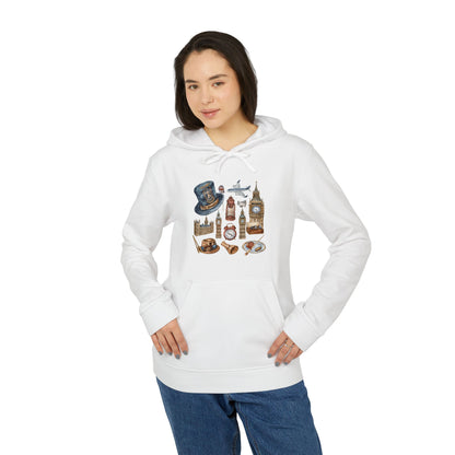 adidas Unisex Fleece Hoodie - Classic England - A Collection of Iconic Imagery