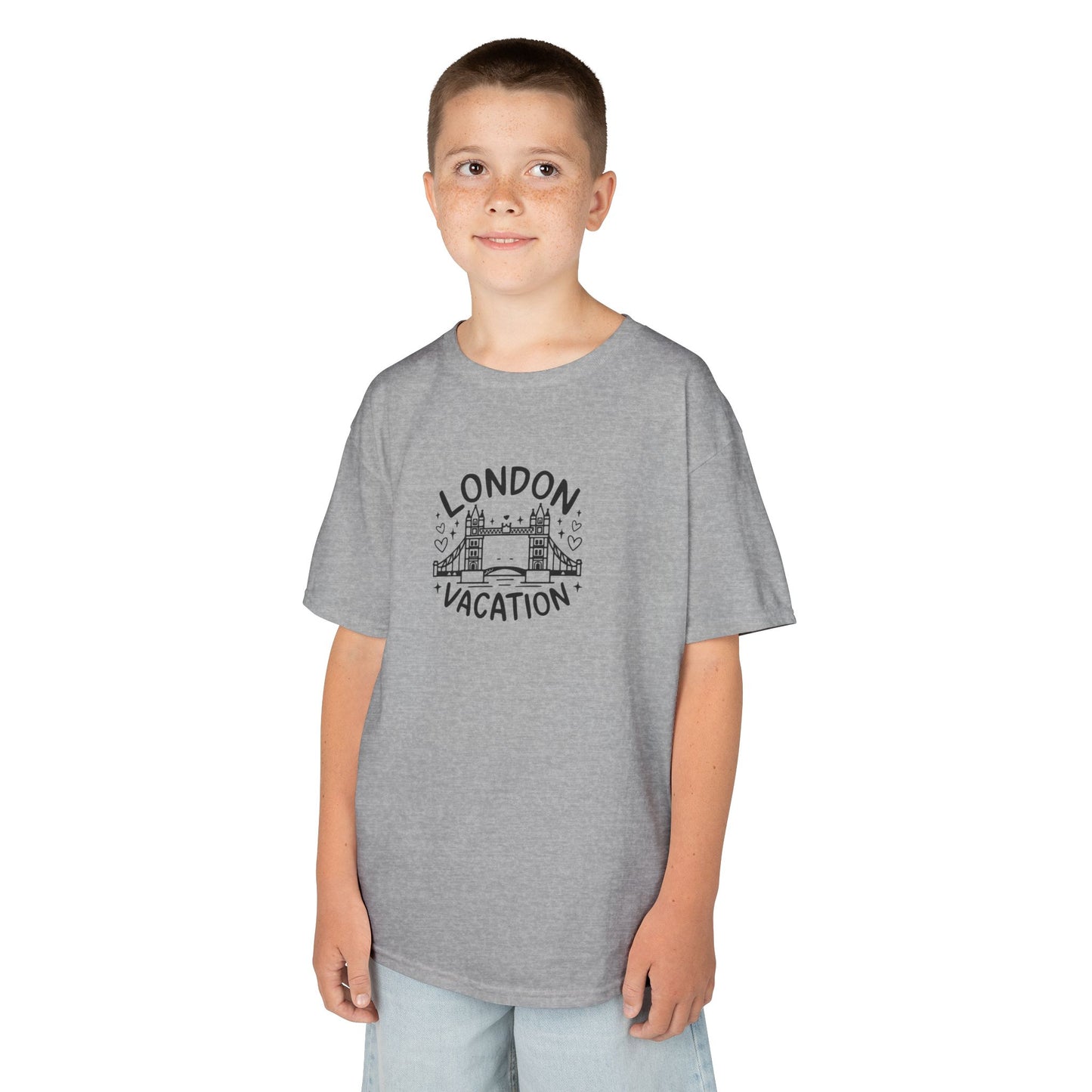 Kids Tee -  London Vacation - Fun Travel-Inspired Cotton Shirt