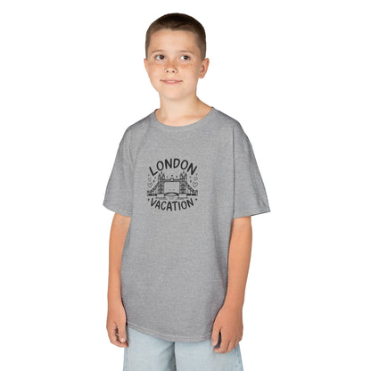 Kids Tee -  London Vacation - Fun Travel-Inspired Cotton Shirt
