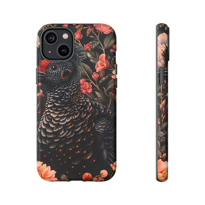 Tough Cases: Floral Design Phone Case, Stylish Protection for Your Phone, Unique Gift for Bird Lovers, Vibrant Floral Art, [...]