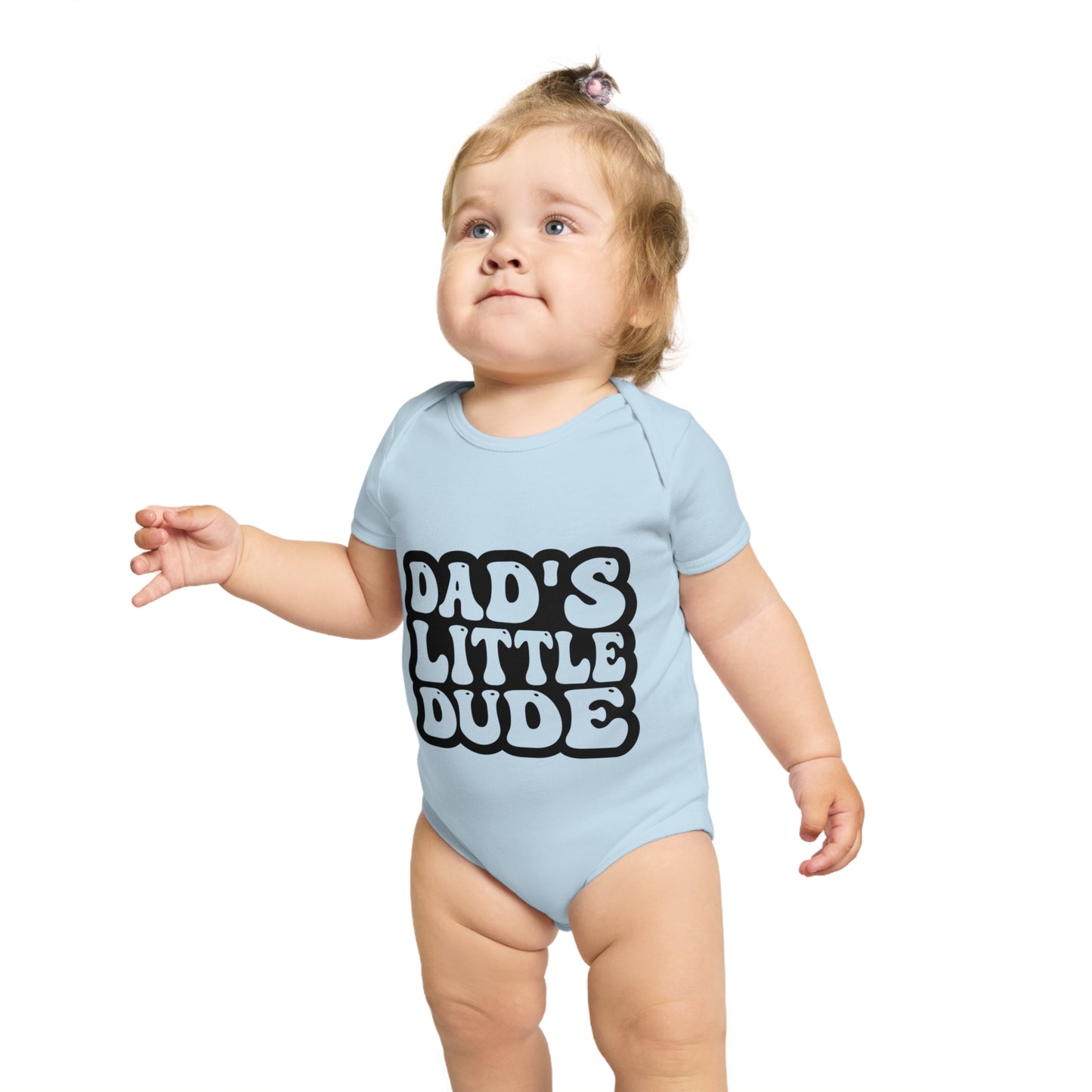 Funny Dad's Little Dude Baby Bodysuit | Cute Infant Clothing for New Dads