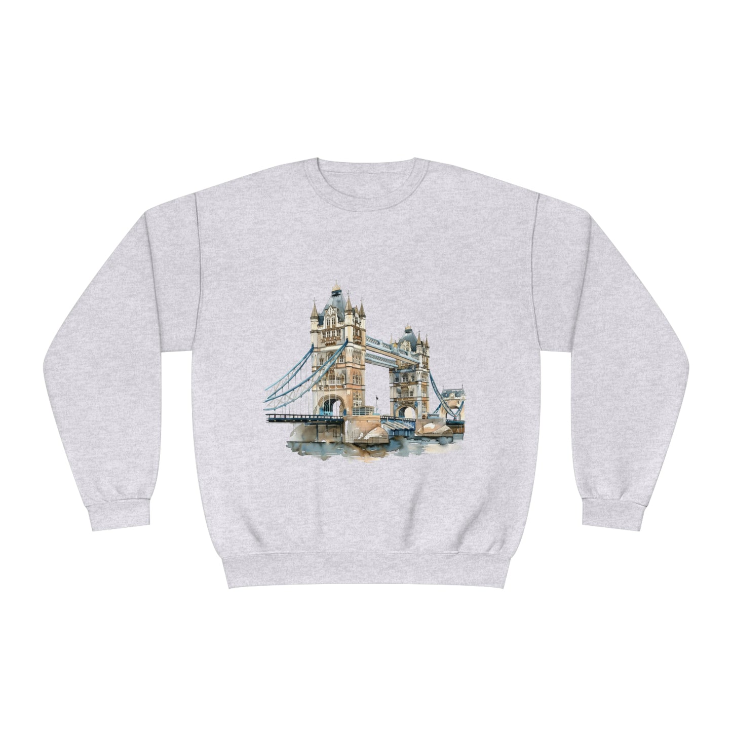 Unisex NuBlend® Crewneck Sweatshirt - London Bridge - Iconic Landmark