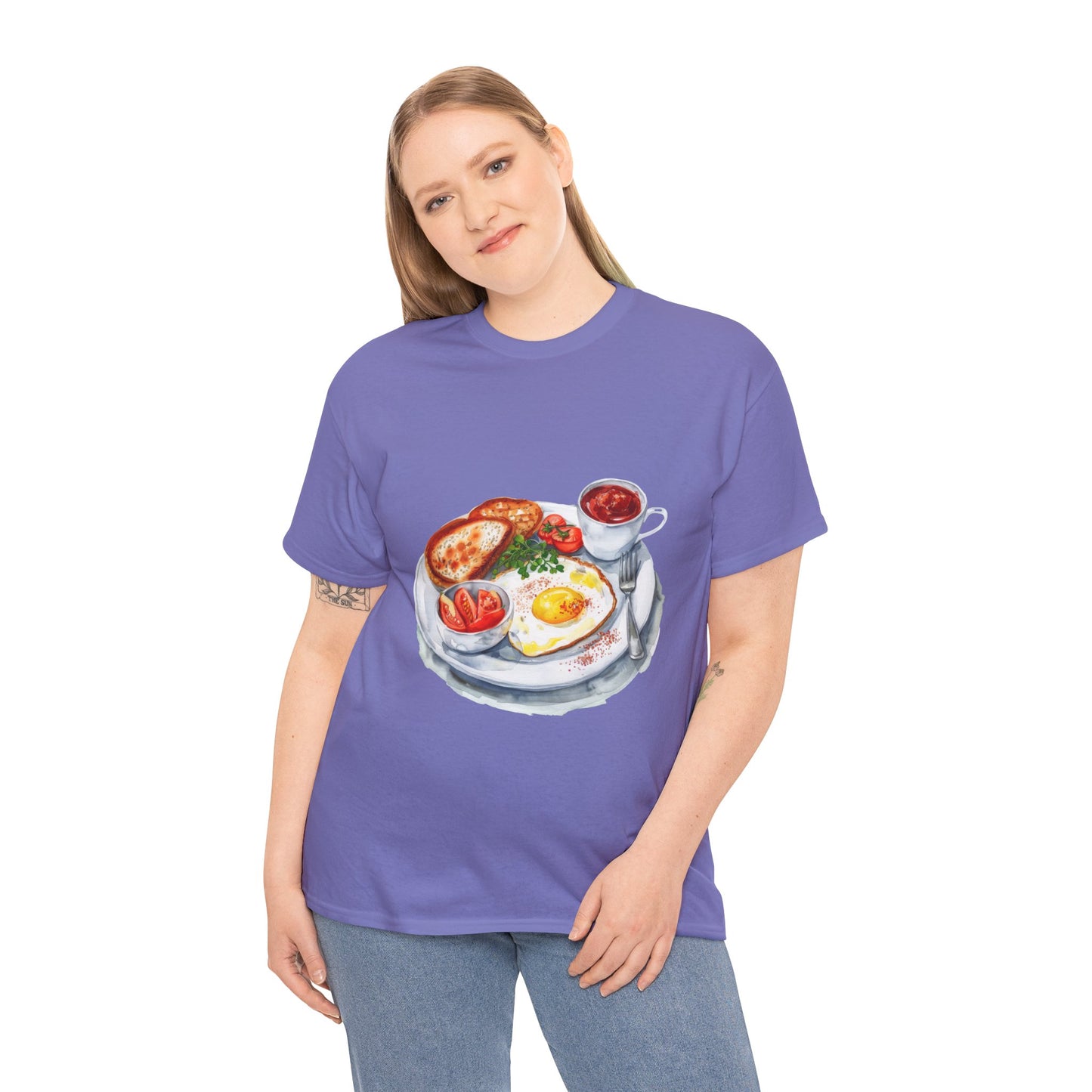 Unisex Heavy Cotton Tee - Fish, Chips, and Beyond - The Best of British Food